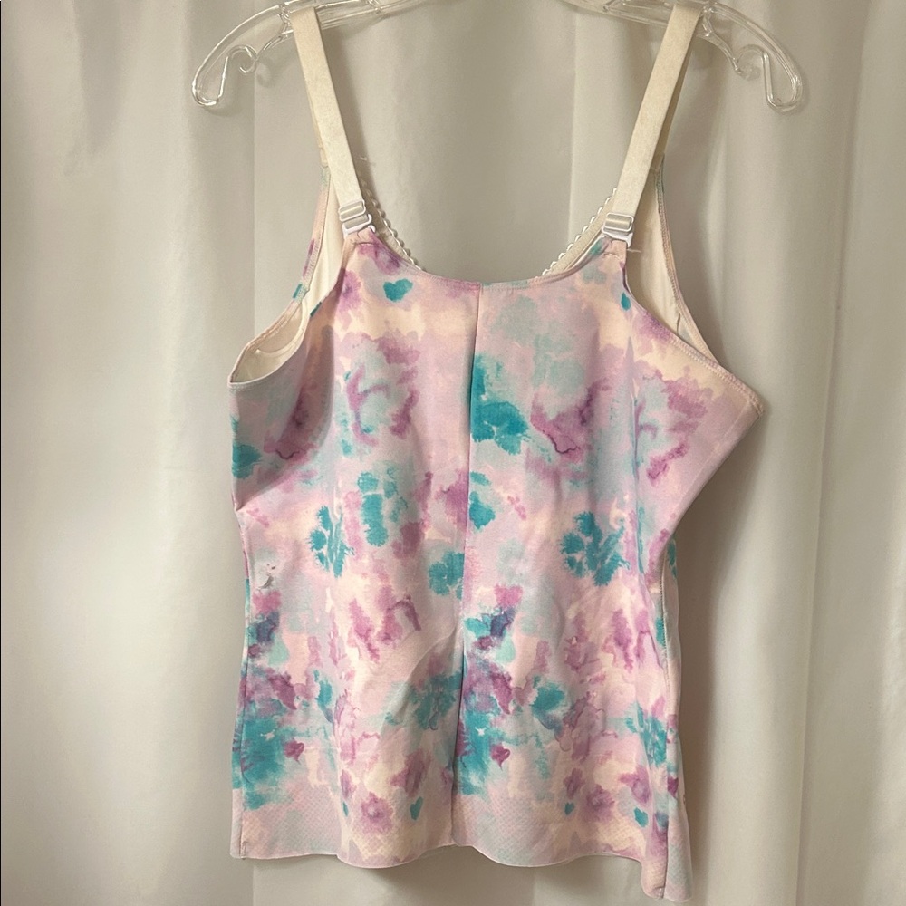 Ruby Ribbon Heritage Pastel Tie-Dye look Camisole. Size 42 - Picture 6 of 6